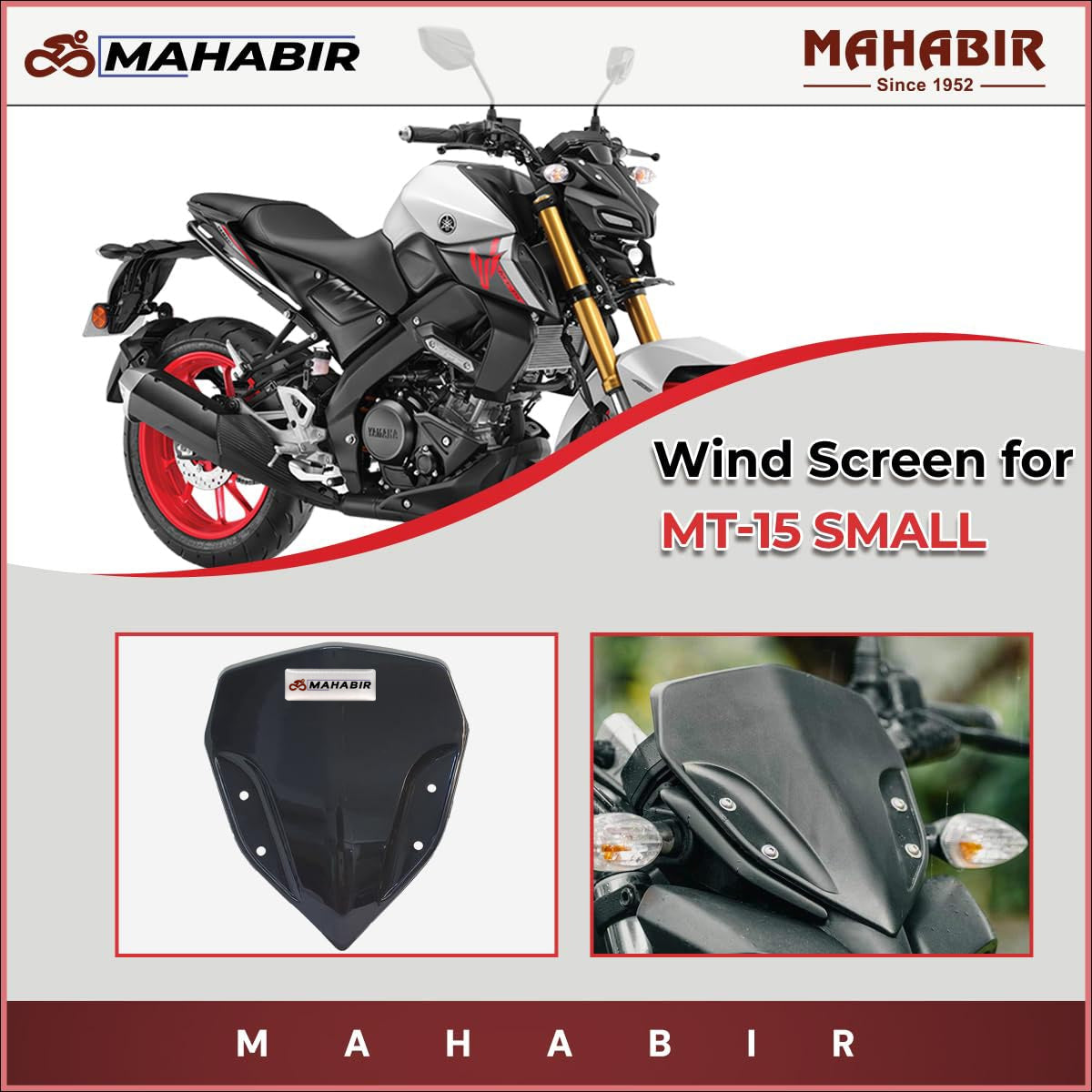 Aerodynamic Wind Screen for MT-15