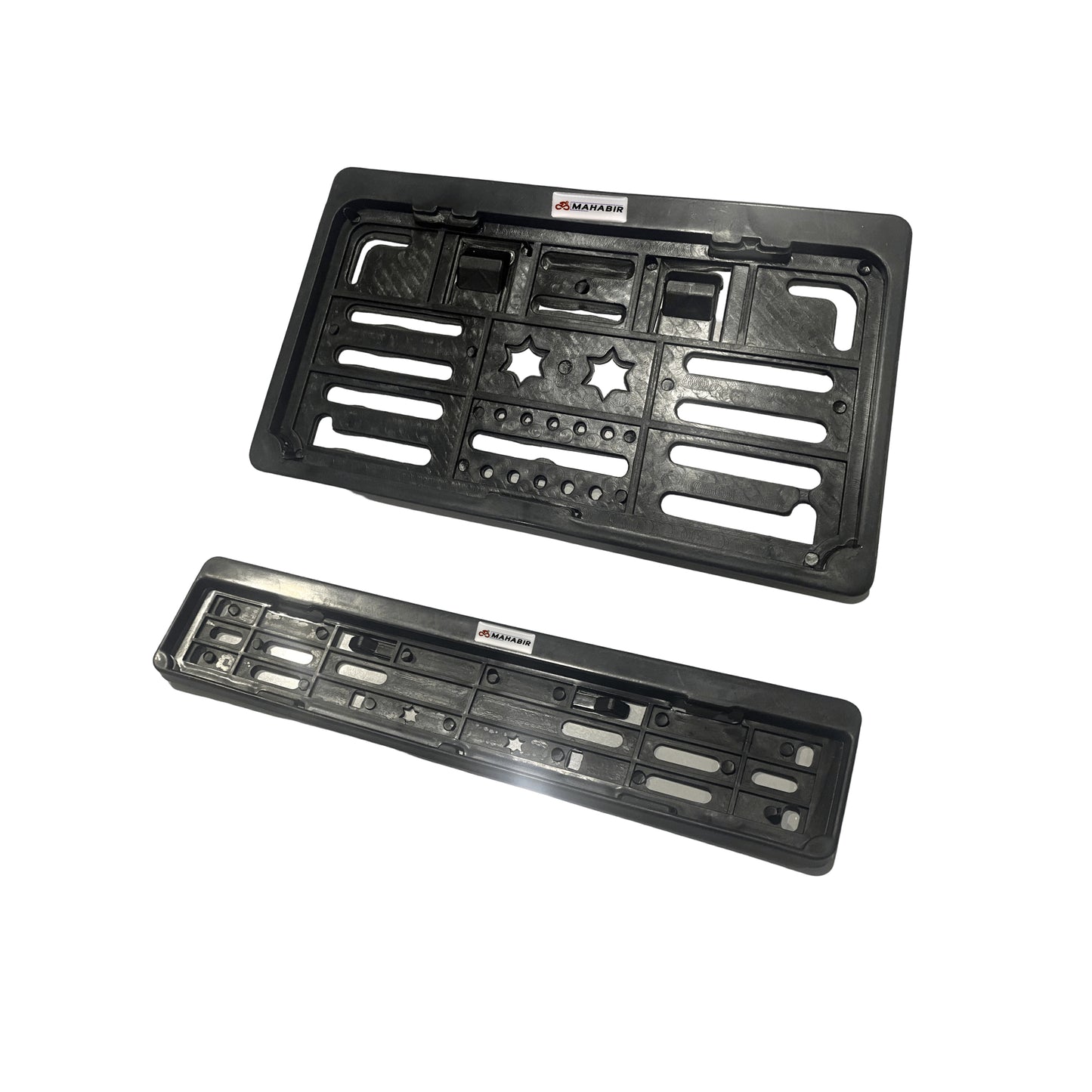 NUMBER PLATE FRAME FOR BIKE - SET OF 2 BLACK