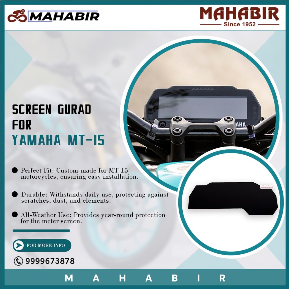 Meter Display Guard for Motorcycles