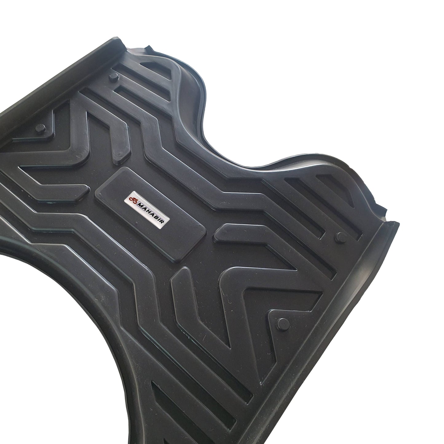 MAHABIR 7D PVC Rubber Footmat for Activa 125 (Black)