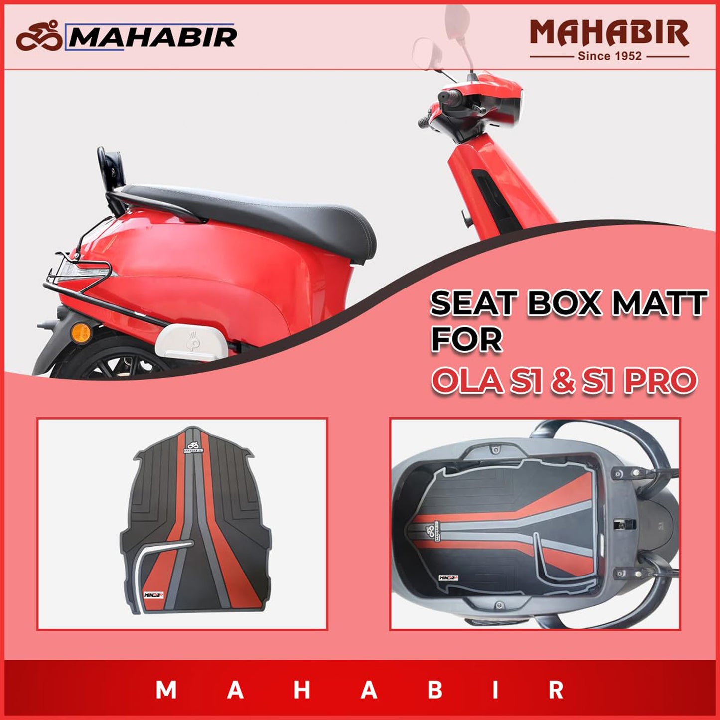 SEAT BOX MATT FOR ELECTRIC  S1 & S1 PRO FIRST GENERATION