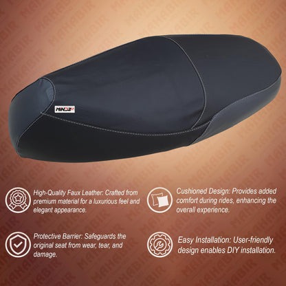 SEAT COVER FASCINO 125 BS6 Black & Grey