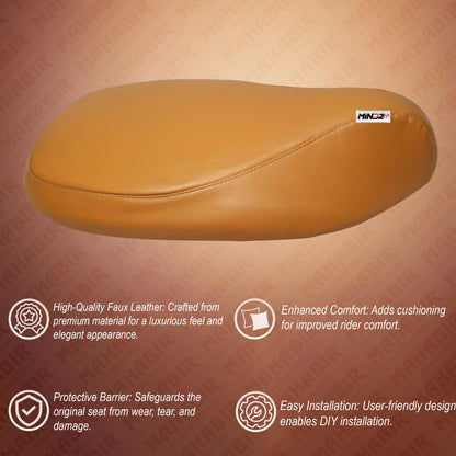 SEAT COVER ELECTRIC S1 PRO 1ST GEN & 2ND GEN, S1 AIR  BEIGE WITH CUSHIONING