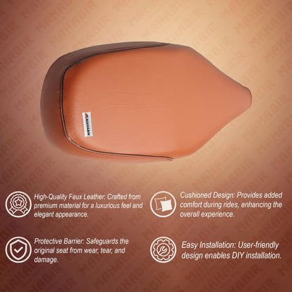 SEAT COVER ACCESS 125 BS4 & BS6 ORANGE COLOR WITH CUSHIONING