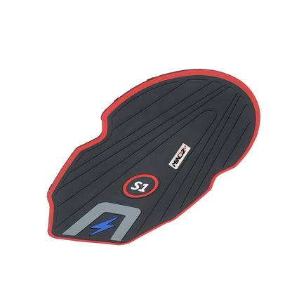 Seat Box Matt Compatible with S1 AIR 2nd Generation Scooters | PVC Polyvinyl Chloride | Long Term Durability (Black/Multi)