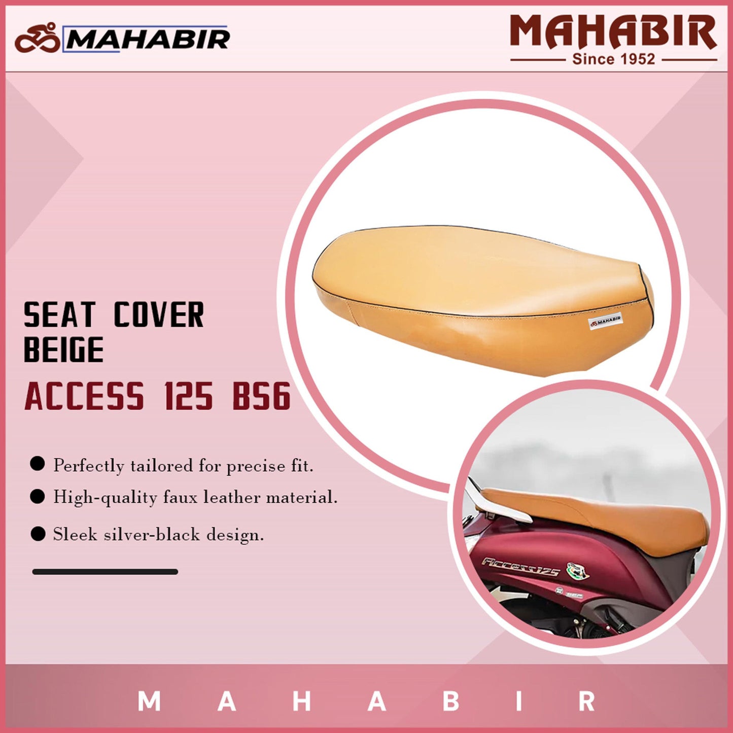 SEAT COVER ACCESS 125 BS6 BEIGE