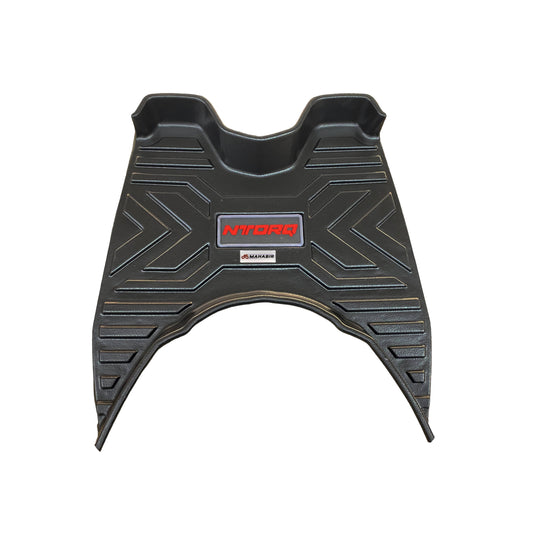 7D Footmat/Floormat Compatible for Ntorq 125 Scooter (Black)