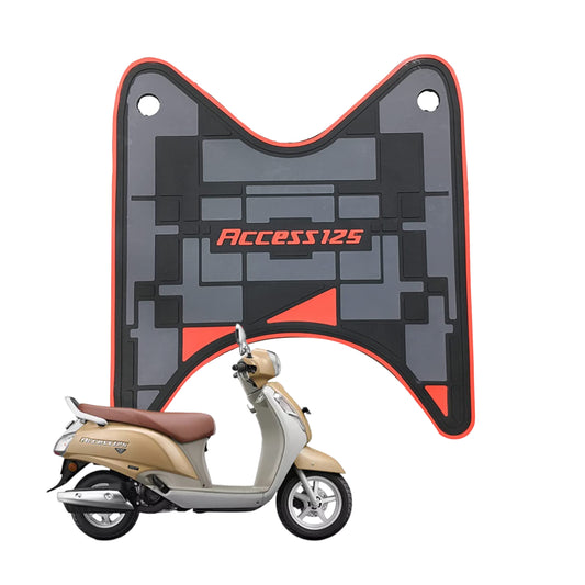ACCESS 125 FOOT MAT BS6 BLACK & RED