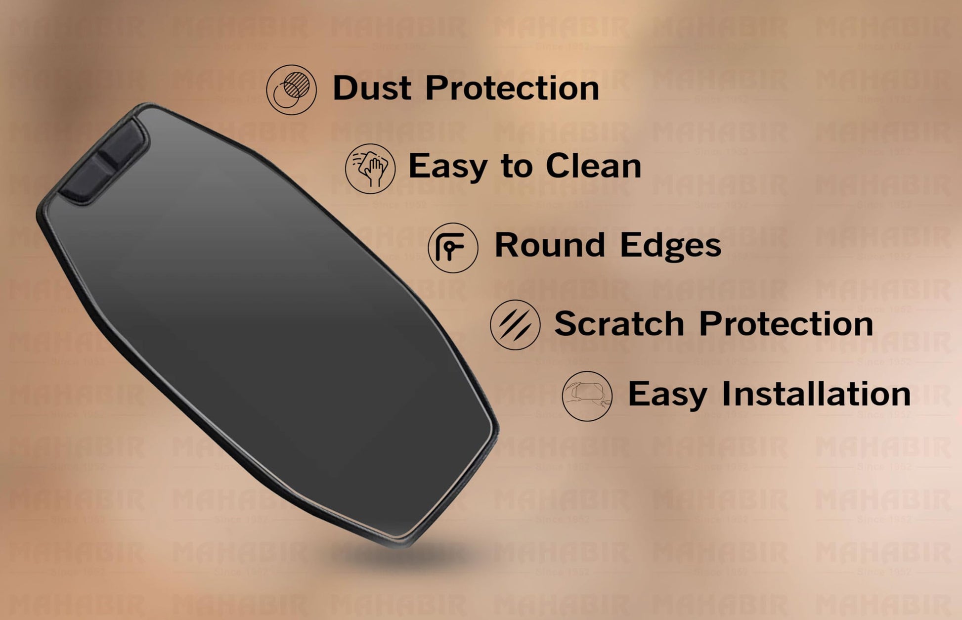 Clear meter protector for motorcycles
