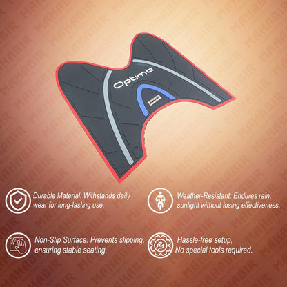 Grey & Blue Footmat for Scooters