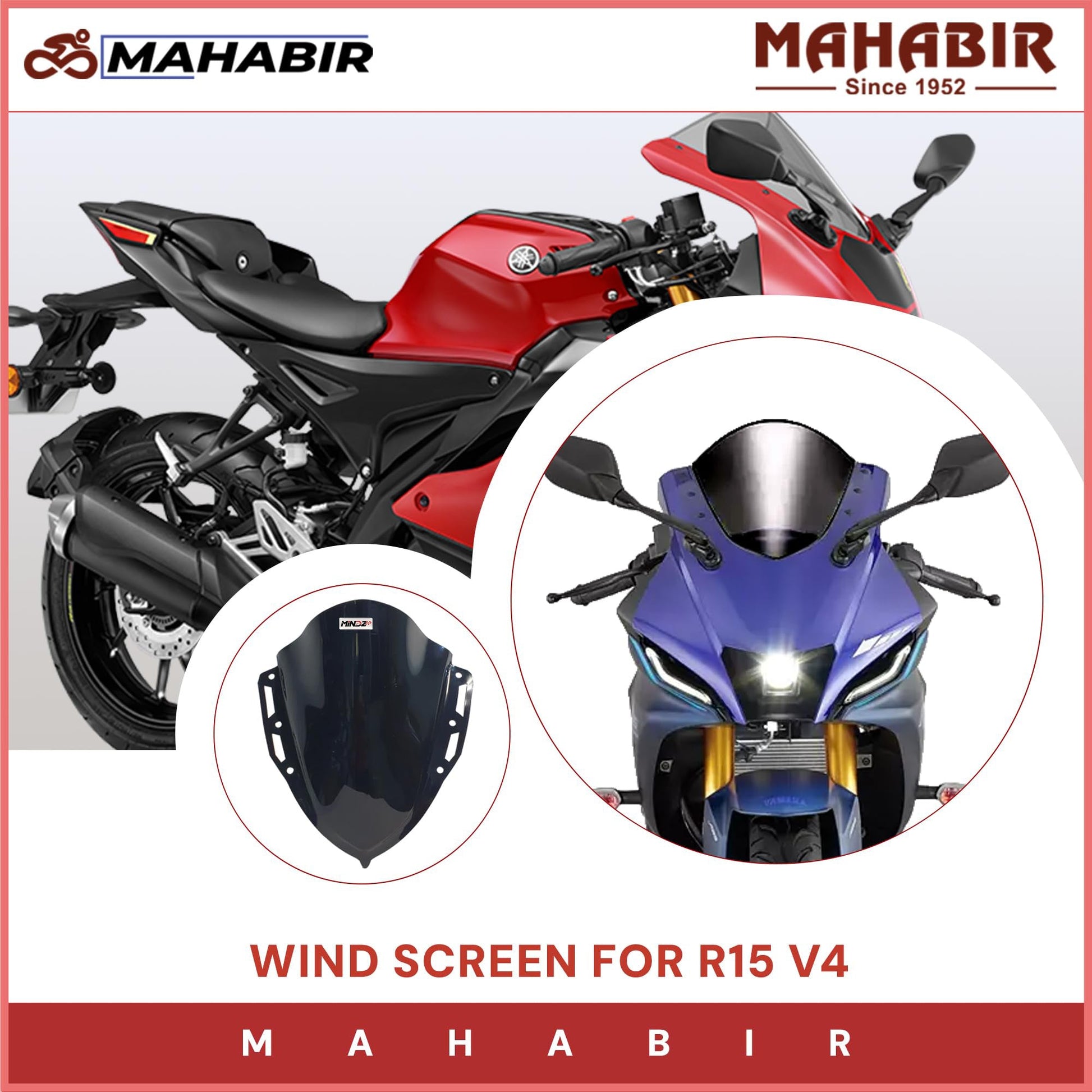 Stylish Wind Screen for R15 V4