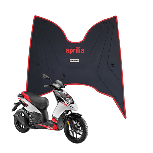 FOOTMAT APRILIA RED & BLACK